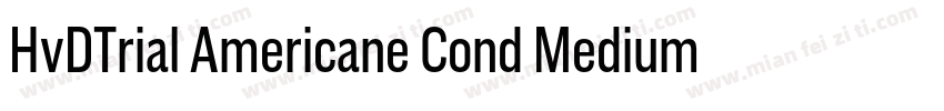 HvDTrial Americane Cond Medium字体转换